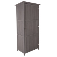 FSC® Certified Wooden Storage Shed - Grey