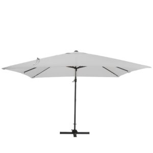 3 x 3M Wide Garden Parasol Outdoor Hanging UV Resistant and Waterproof Umbrella for Patio