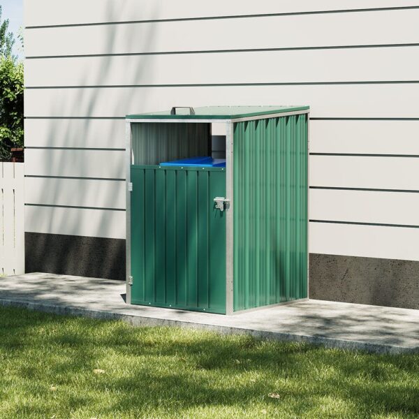 Metal Outdoor Bin Shed for 1/2/3/4 Trash Bins