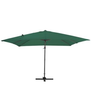 3 x 3M Wide Garden Parasol Outdoor Hanging UV Resistant and Waterproof Umbrella for Patio