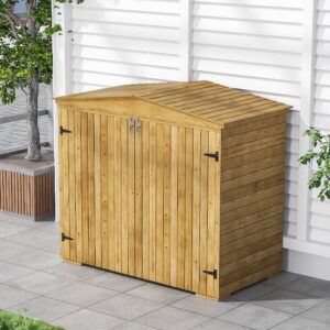 Wooden Garden Storage Shed – Lockable Outdoor Storage for Tools, Bikes & Garden Equipment